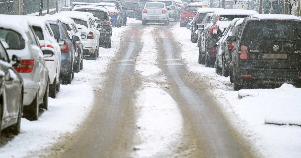 Az eső fokozatosan havazásra vált szombat délutánig